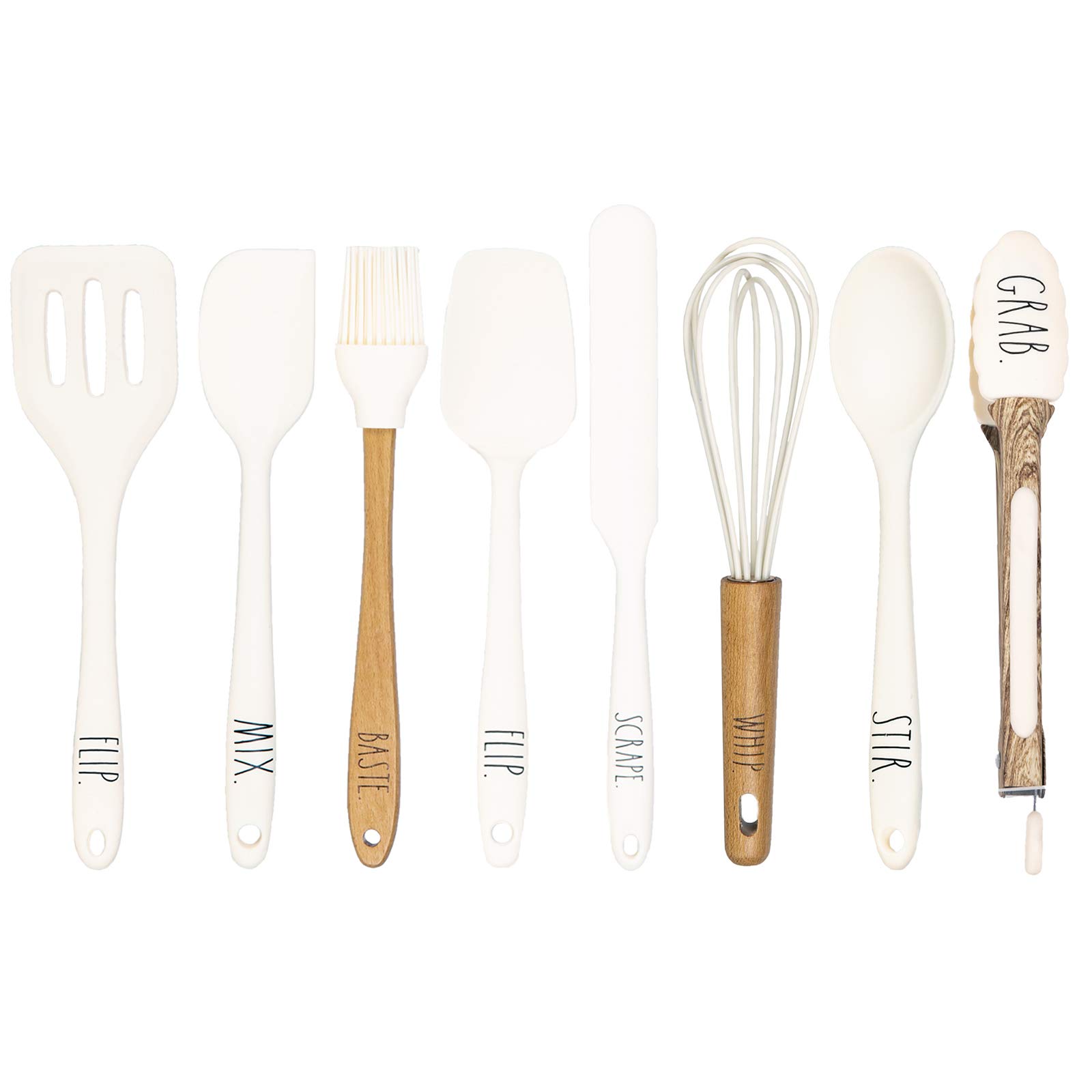 Foto 2 pulgar | Set De Utensilios De Cocina Cook With Color, 8 Piezas, De Silicona, Tamaño Mini - Venta Internacional.