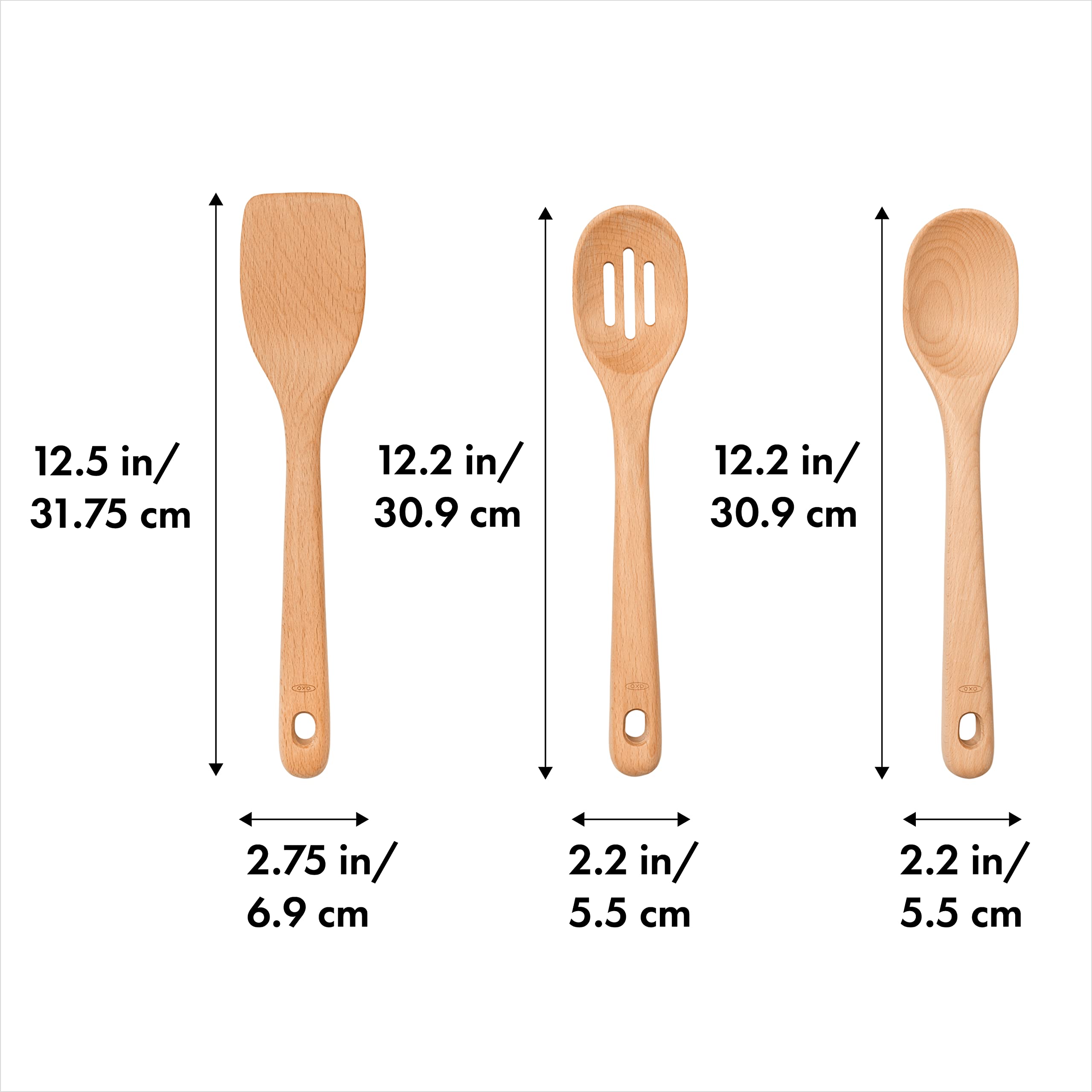 Foto 3 pulgar | Juego De Utensilios Oxo Good Grips De Madera De Haya, 3 Piezas - Venta Internacional.