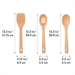 Foto 2 | Juego De Utensilios Oxo Good Grips De Madera De Haya, 3 Piezas - Venta Internacional.
