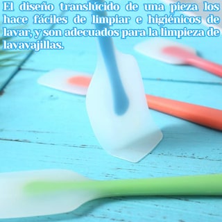 Foto 6 | 4 Espátulas Miserable Silicon Reposteria Cocina Decorar 21cm