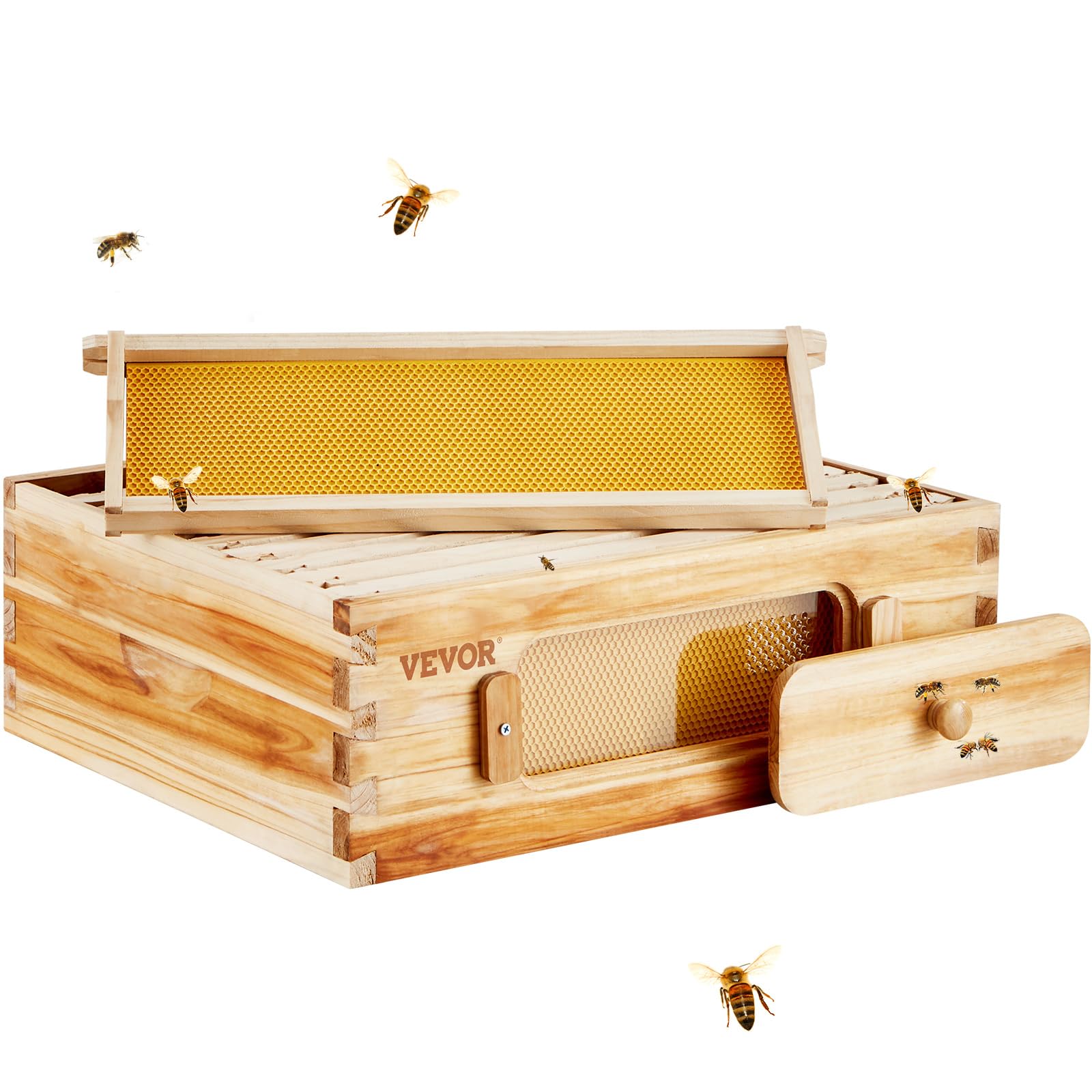 Foto 1 | Caja Para Colmenas Beehive Vevor, Tamaño Mediano, Tamaño Super Bee, De 10 Marcos, Con Ventanas - Venta Internacional.