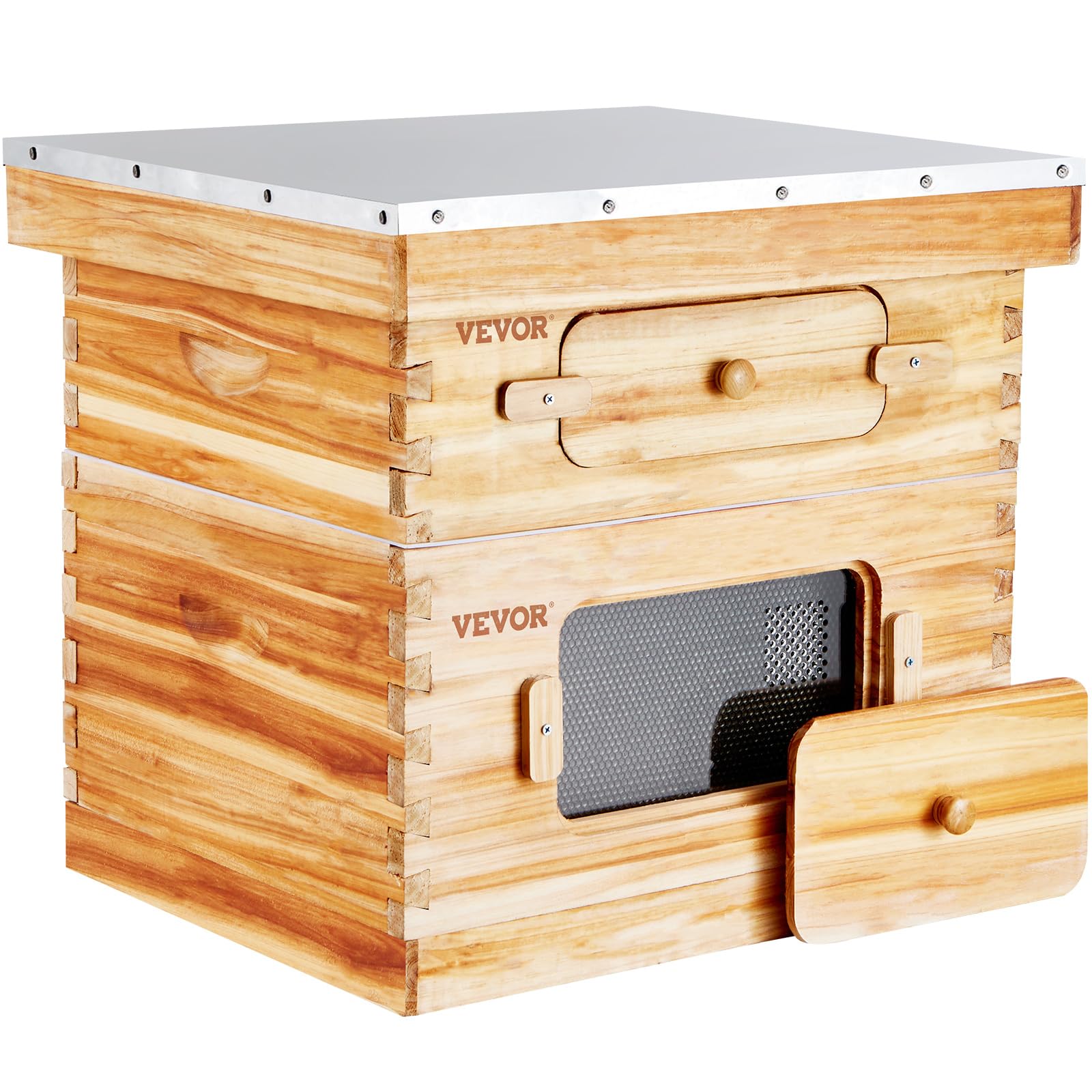 Foto 2 pulgar | Kit De Inicio Bee Hive Vevor De 10 Marcos Con 1 Caja Profunda Y 1 Caja Mediana - Venta Internacional.
