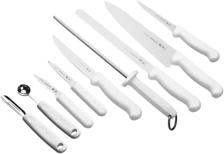 Juego De Cubiertos Tramontina 32200600 Chef Master Con 10 Piezas Mango Blanco