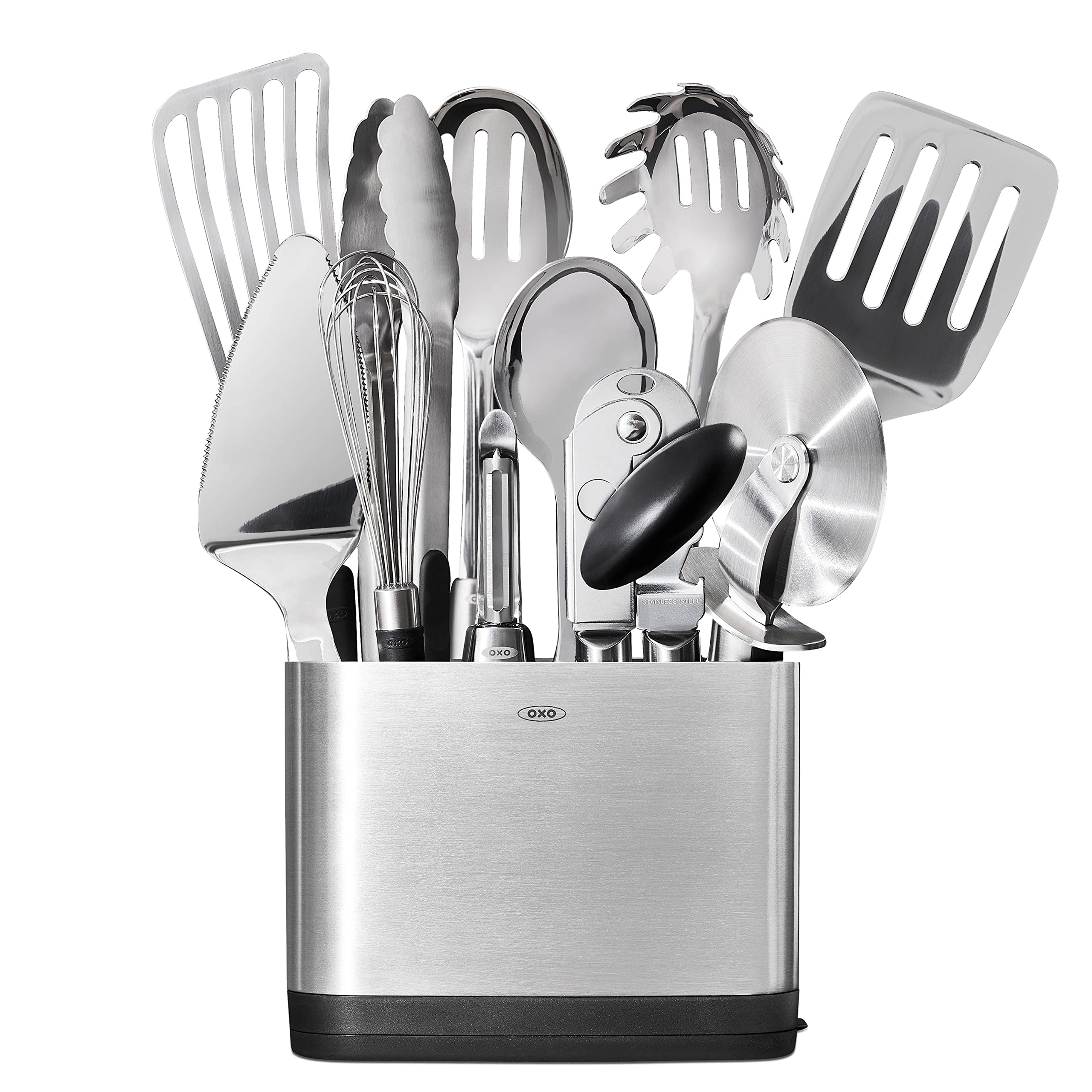 Foto 1 | Juego De Utensilios Oxo Steel De 15 Piezas De Acero Inoxidable Con Soporte - Venta Internacional.