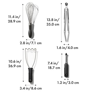 Foto 2 | Juego De Utensilios De Cocina Oxo Good Grips De Acero Inoxidable, 4 Piezas - Venta Internacional.