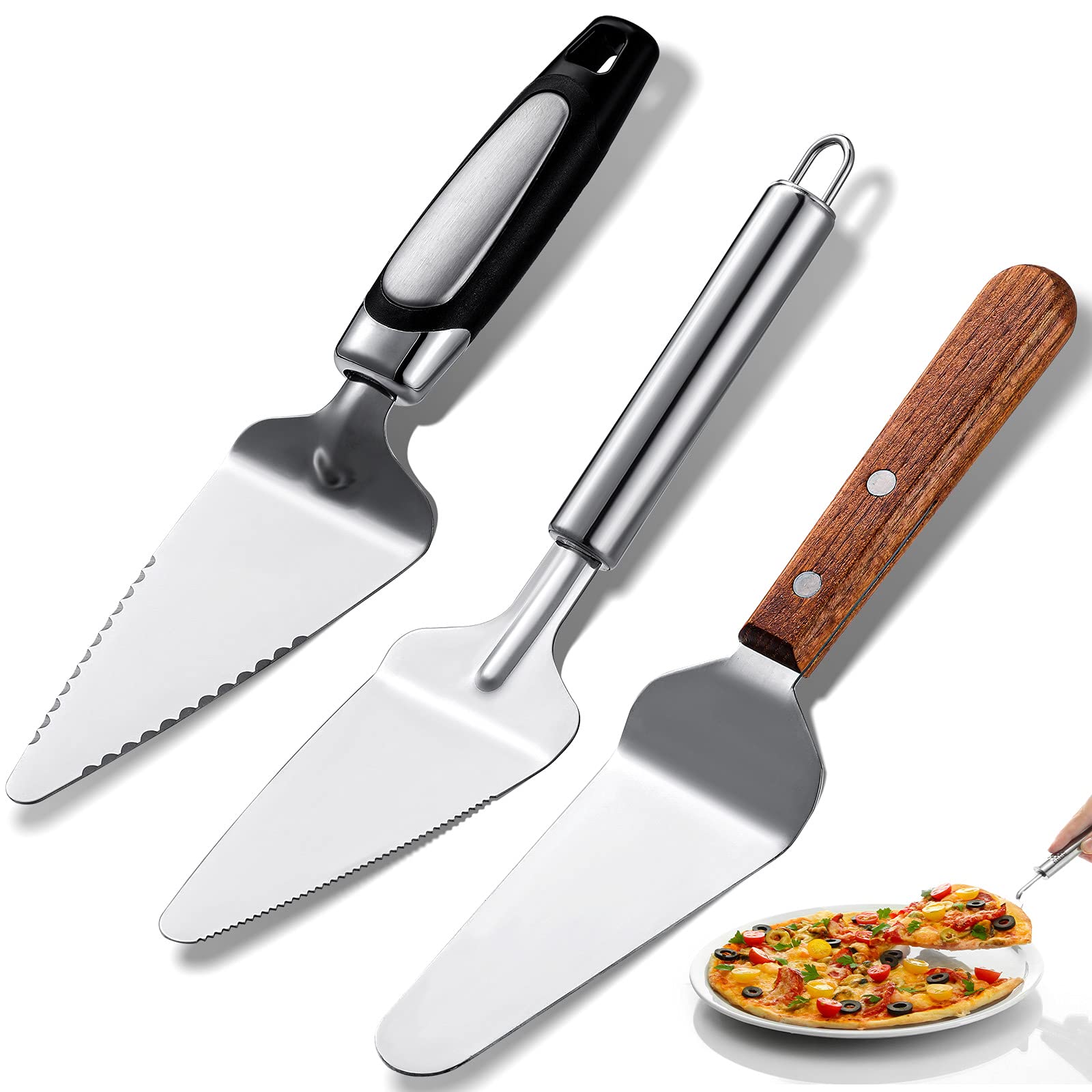 Foto 1 | Juego De Servidores Pie Patelai De Acero Inoxidable Con Mango Cómodo - Venta Internacional.
