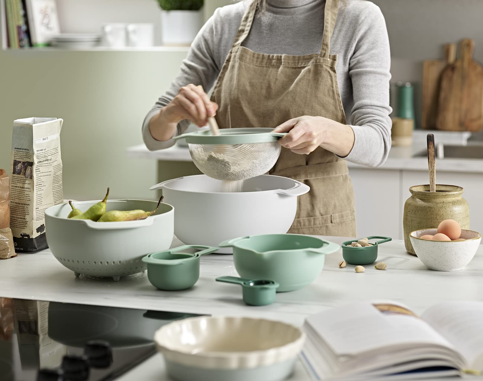 Foto 4 | Set De Preparación De Alimentos Joseph Joseph Nest 9 Plus Sage Green - Venta Internacional.