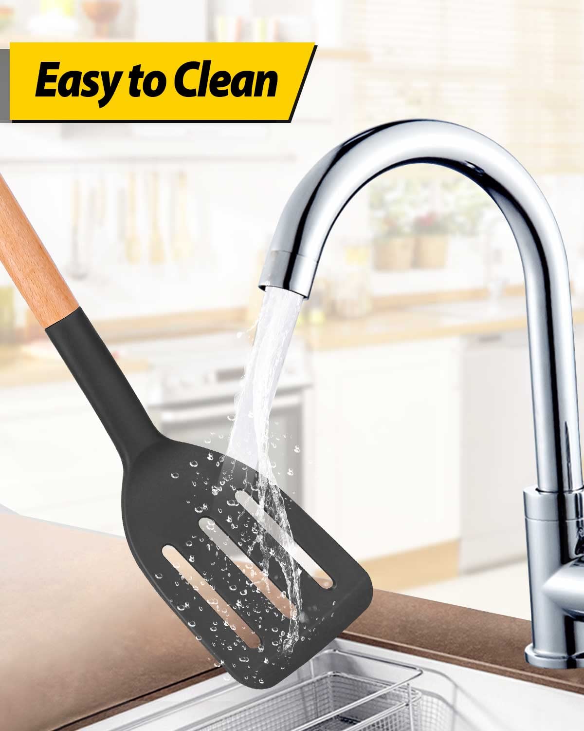 Foto 6 | Espátula De Cocina Bundlepro De Silicona Resistente Al Calor, Juego De 2 - Venta Internacional.