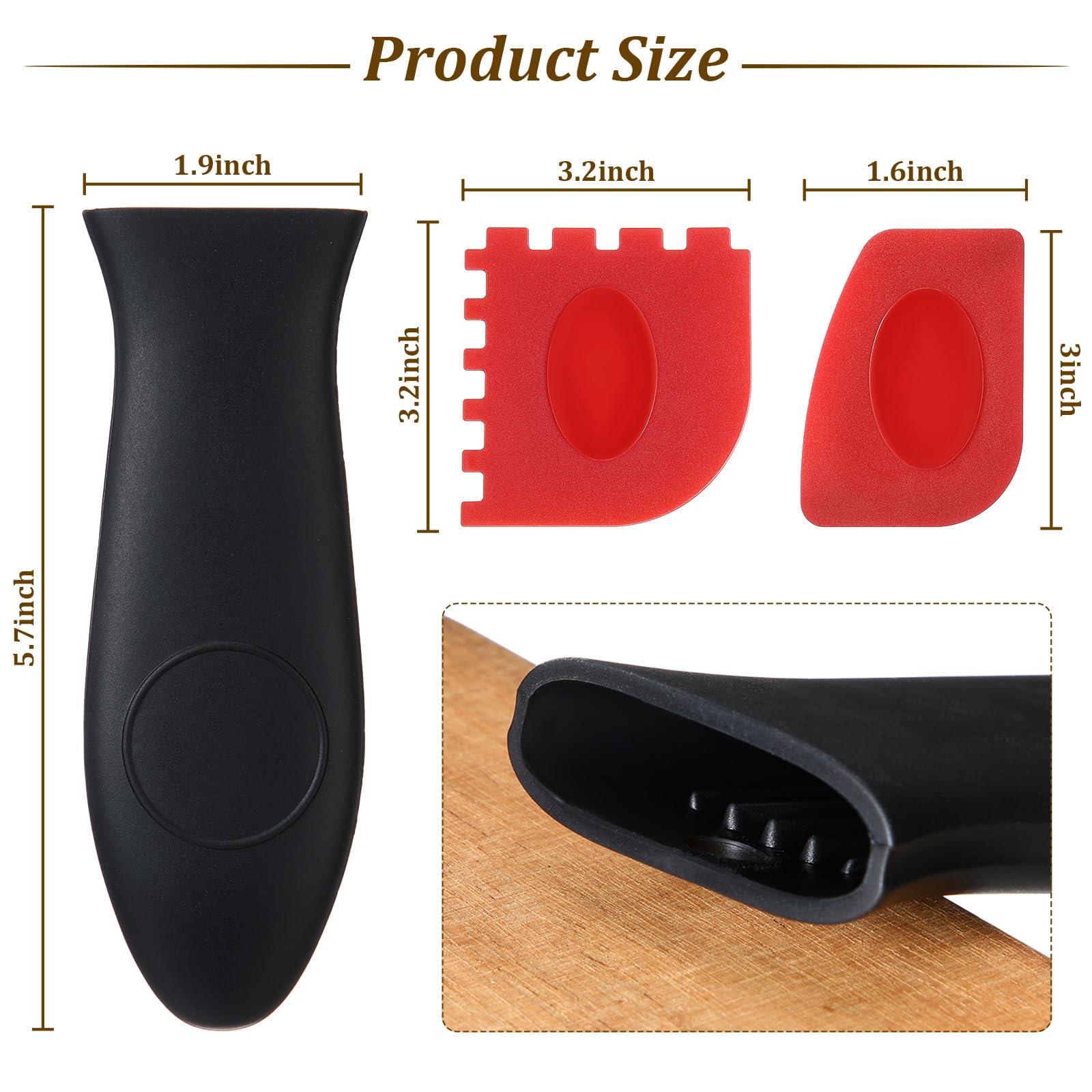 Foto 4 pulgar | Juego De Limpiadores De Hierro Fundido Patelai De 7 Piezas Con Acero Inoxidable - Venta Internacional.