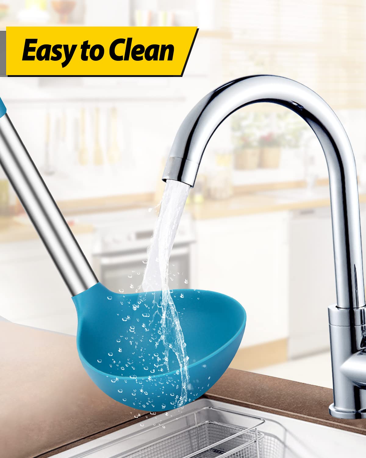 Foto 5 | Ladle Spoon Bundlepro, Paquete De 2 Unidades, Silicona, Muy Resistentes Al Calor - Venta Internacional.