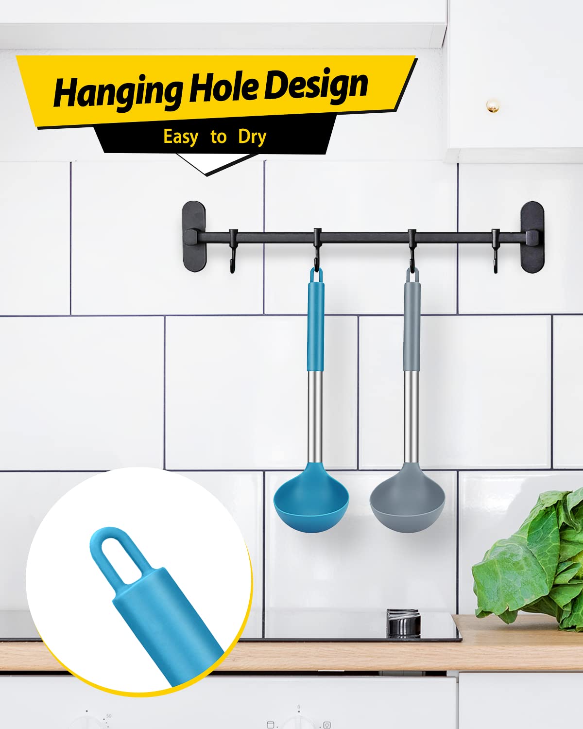 Foto 7 pulgar | Ladle Spoon Bundlepro, Paquete De 2 Unidades, Silicona, Muy Resistentes Al Calor - Venta Internacional.
