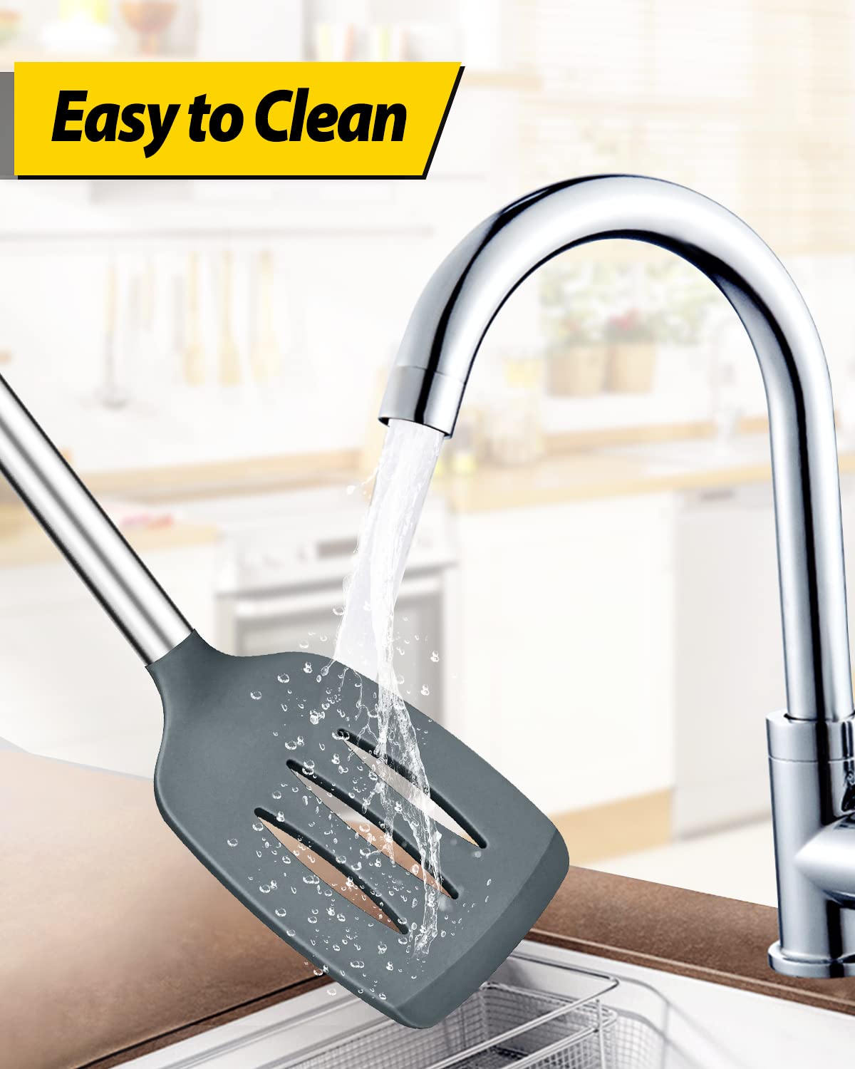 Foto 5 | Juego De Utensilios De Cocina Bundlepro, Silicona Antiadherente, 4 Piezas - Venta Internacional.