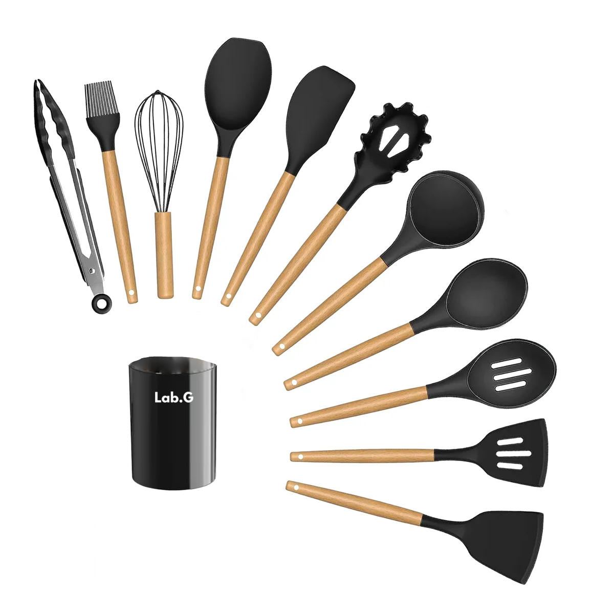 Utensilios Silicona Cocina Espatulas Reposteria 12 Set Lab.g Multicolor