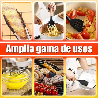 Foto 5 | Utensilios Silicona Cocina Espatulas Reposteria 12 Set Lab.g Multicolor