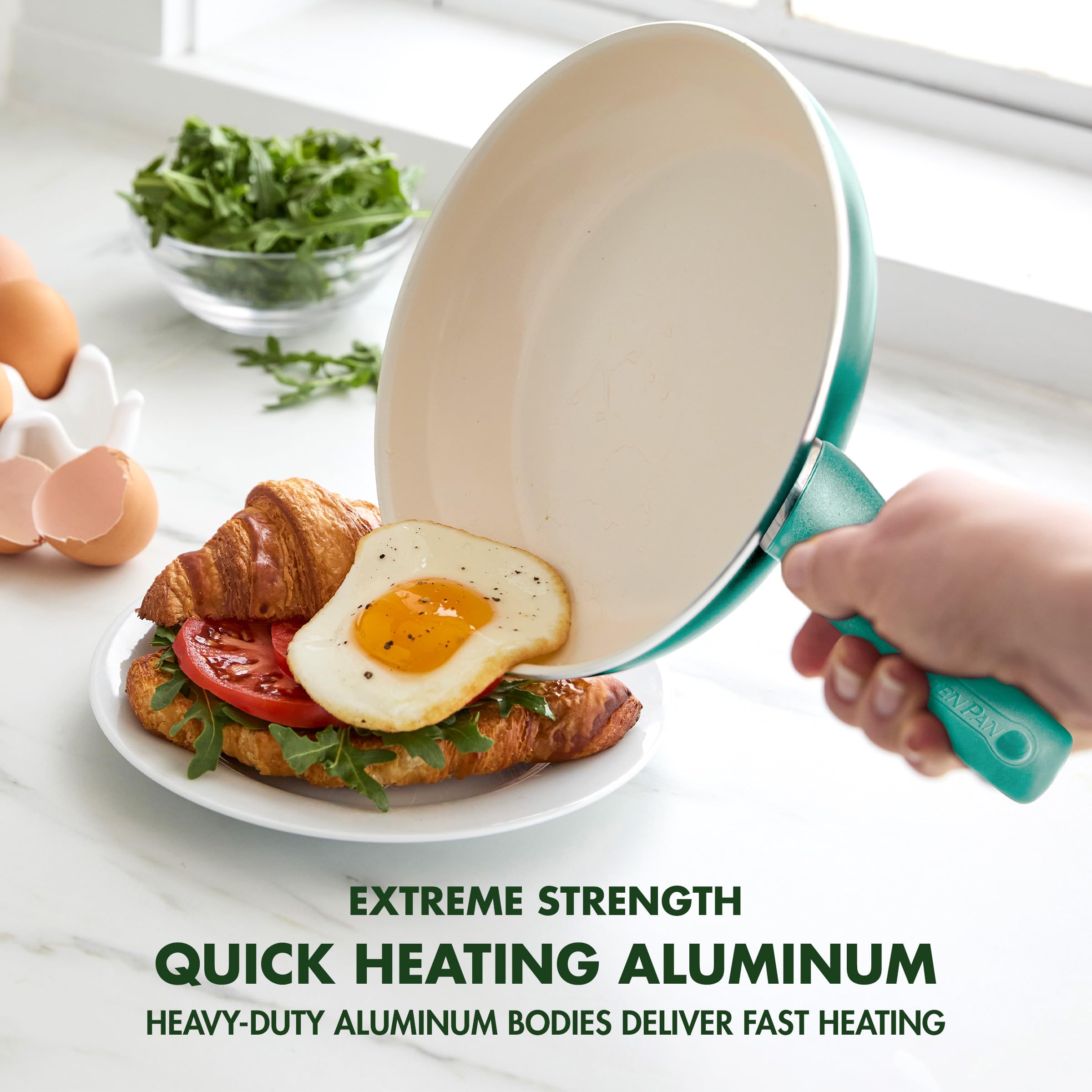 Foto 3 pulgar | Juego De Sartenes Greenpan Rio Healthy Ceramic, 20 Cm - Venta Internacional.