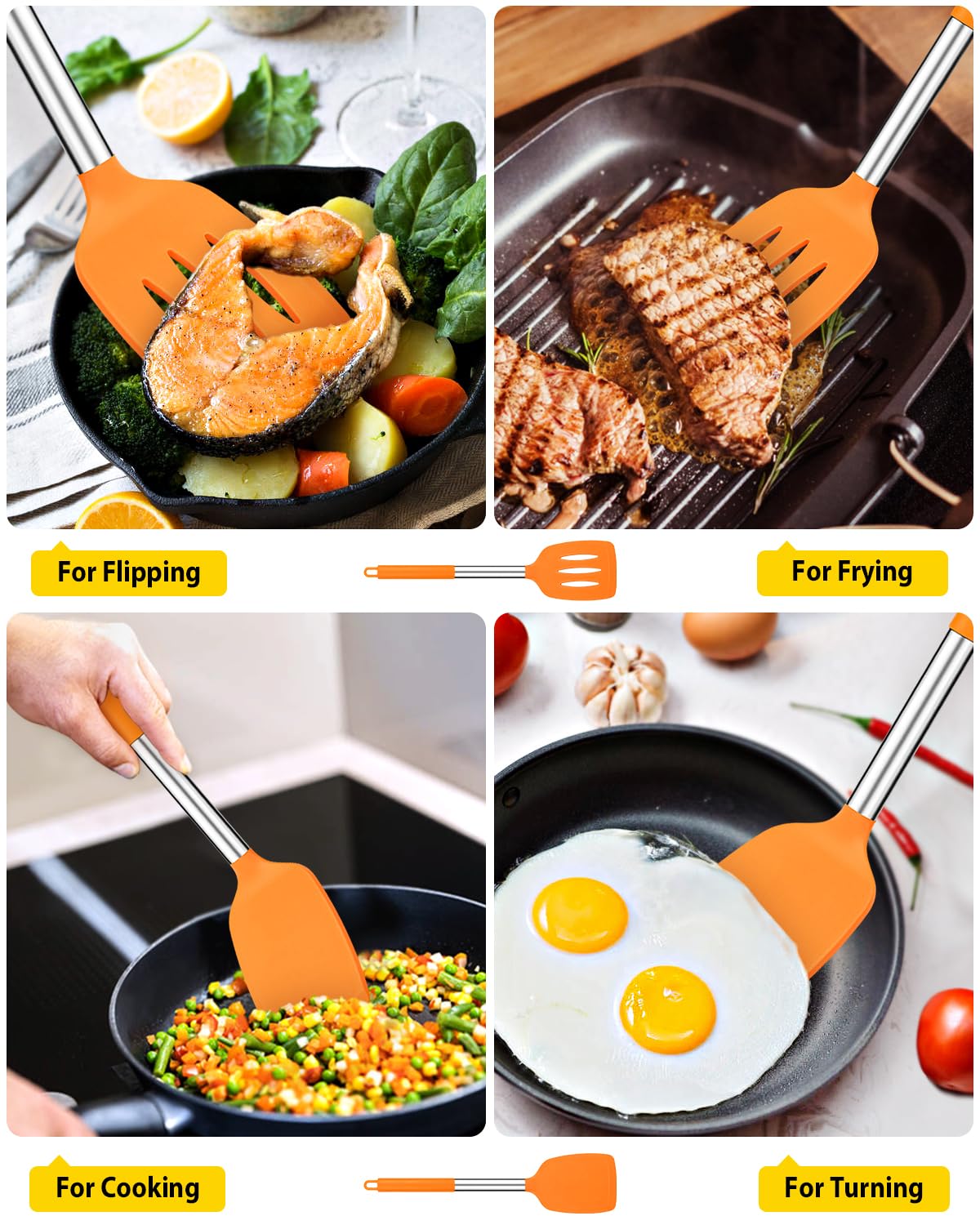 Foto 4 pulgar | Tornillo Sólido De Silicona, Paquete De 2 Unidades, Muy Resistentes Al Calor, Color Naranja - Venta Internacional.