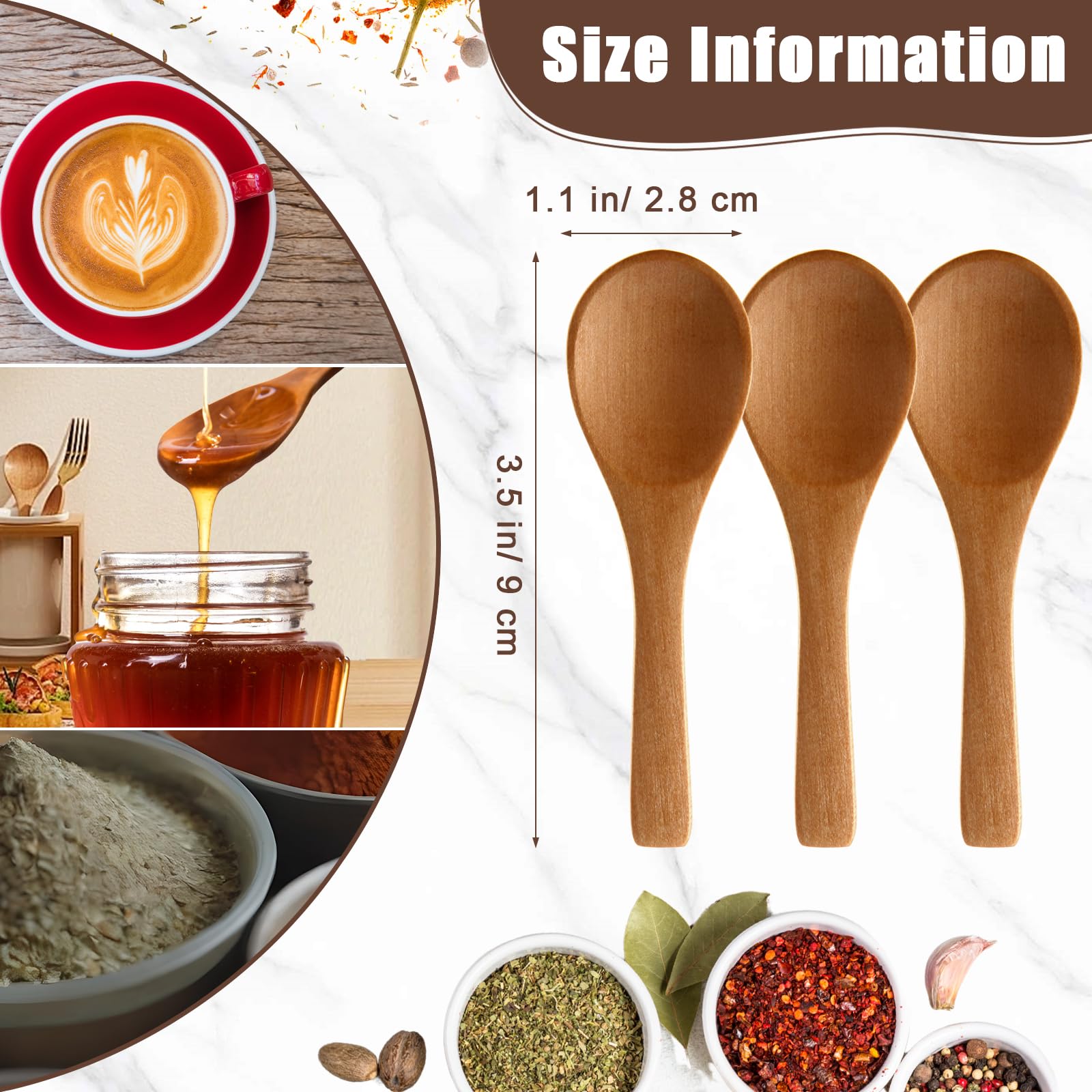 Foto 4 pulgar | Cuchara de Madera Boao 50 Piezas - Venta Internacional