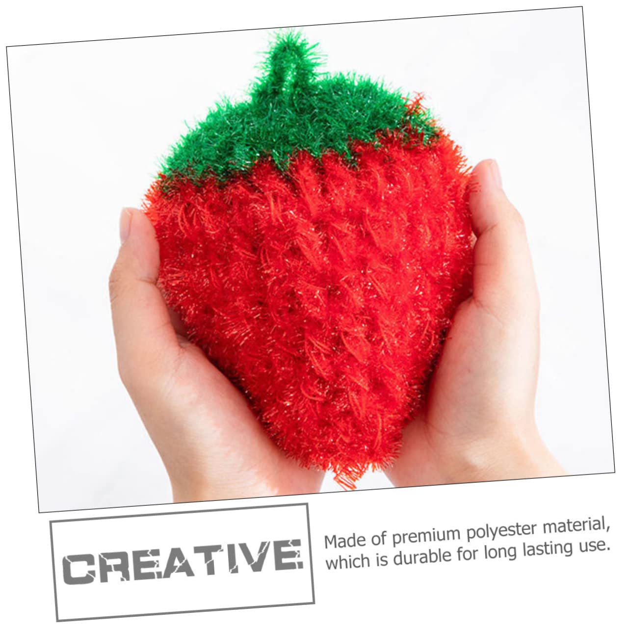 Foto 4 pulgar | Juego De Paños De Cocina Feltechelectr Creative Strawberry X3 Red - Venta Internacional.