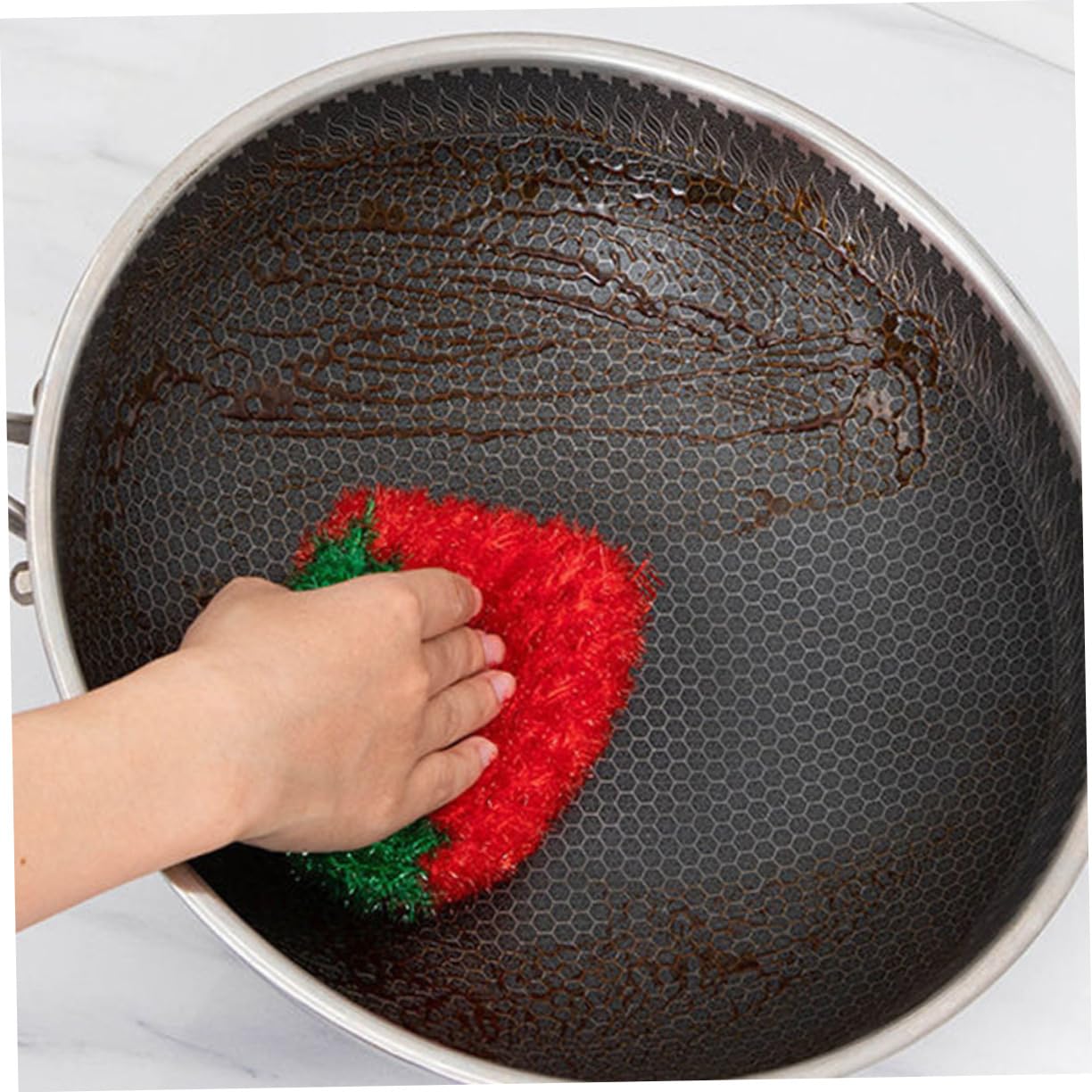 Foto 5 | Juego De Paños De Cocina Feltechelectr Creative Strawberry X3 Red - Venta Internacional.