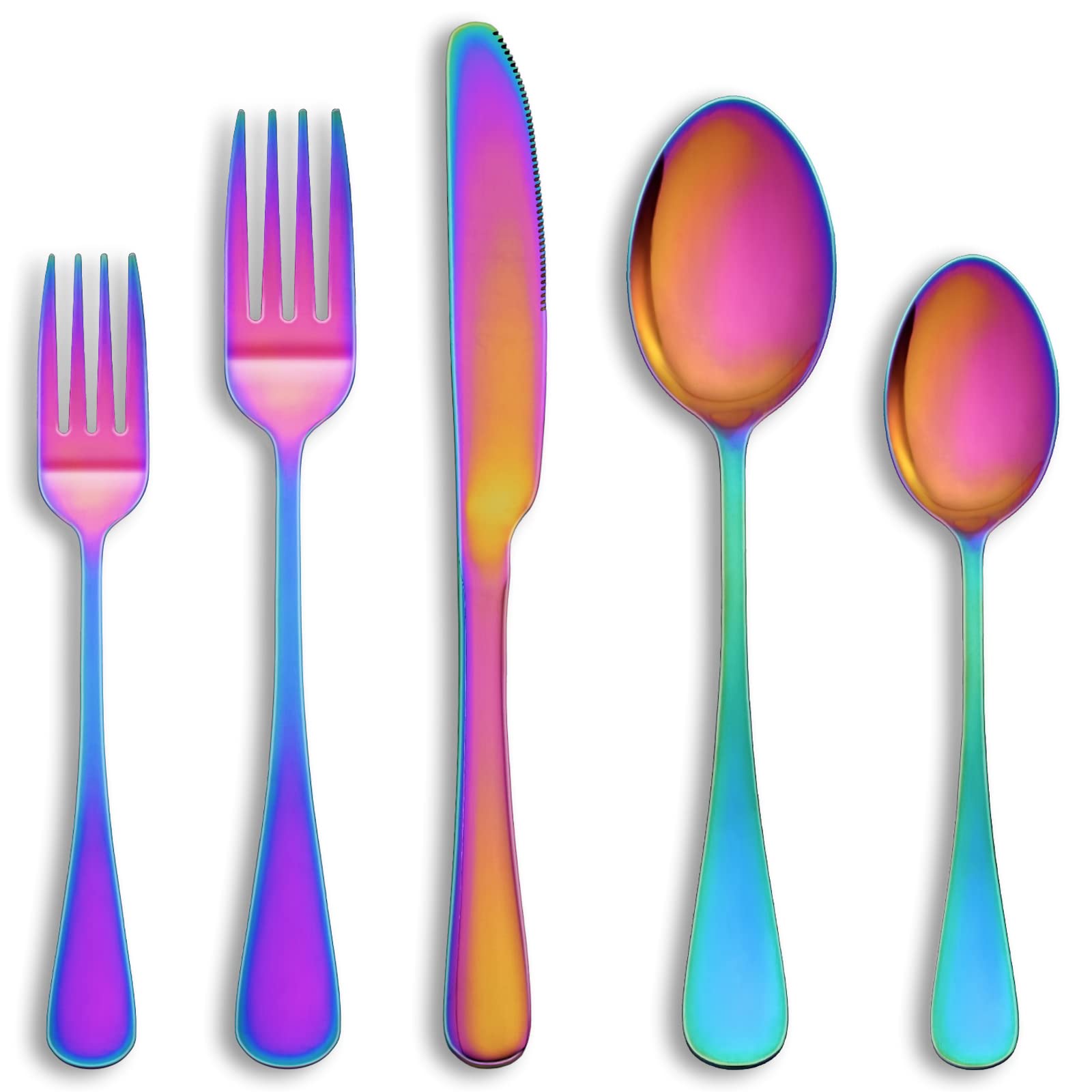 Juego De Cubiertos Mutnitt Rainbow 30 Piezas Service Para 6 - Venta Internacional.