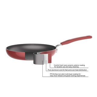Foto 3 | Juego De Utensilios De Cocina Amazon Basics Aluminium Ns Red 12 Piezas - Venta Internacional.