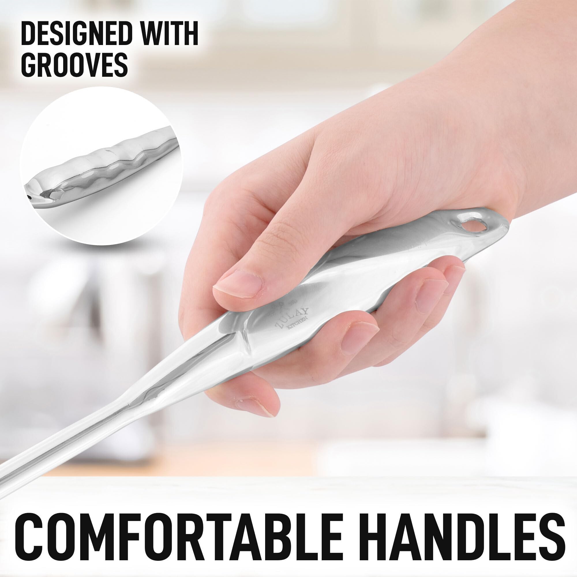 Foto 5 | Juego De Utensilios De Cocina Zulay Kitchen De Acero Inoxidable, 5 Piezas - Venta Internacional.