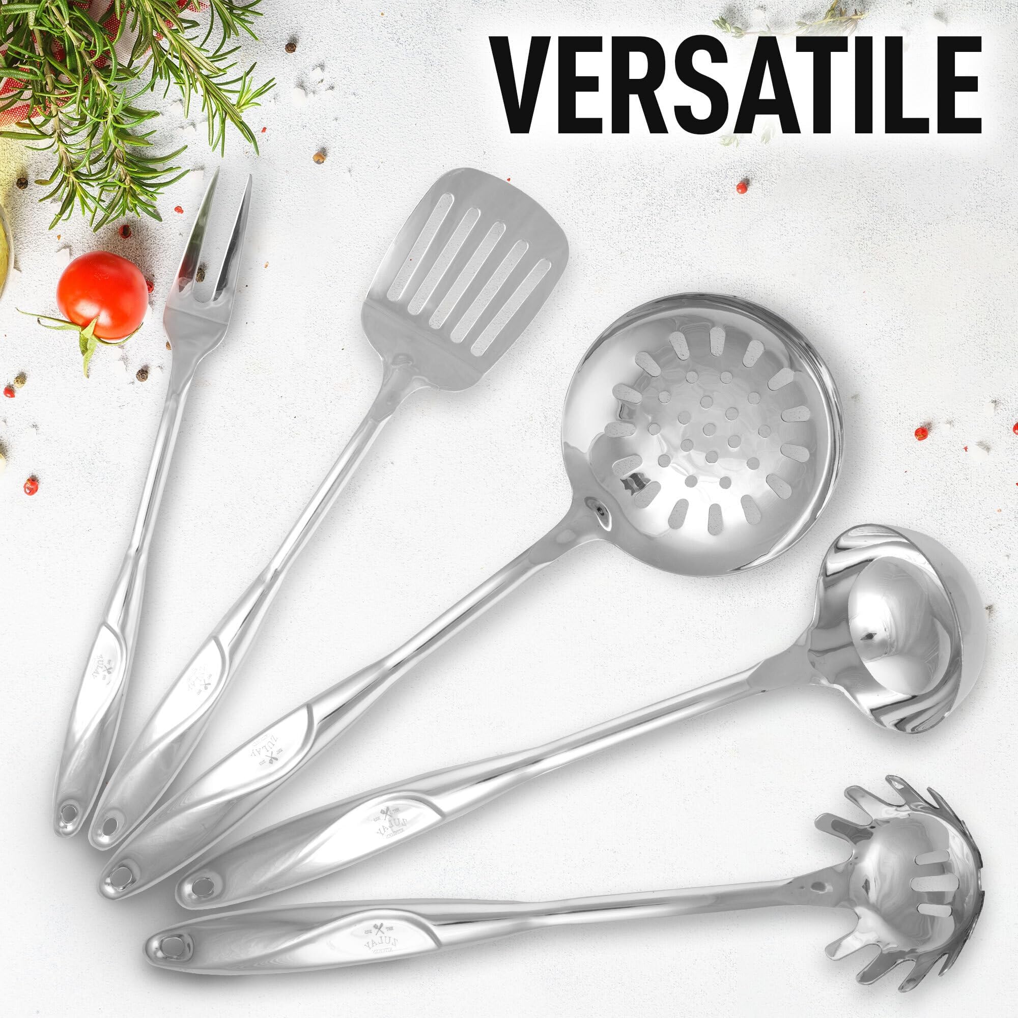 Foto 6 | Juego De Utensilios De Cocina Zulay Kitchen De Acero Inoxidable, 5 Piezas - Venta Internacional.