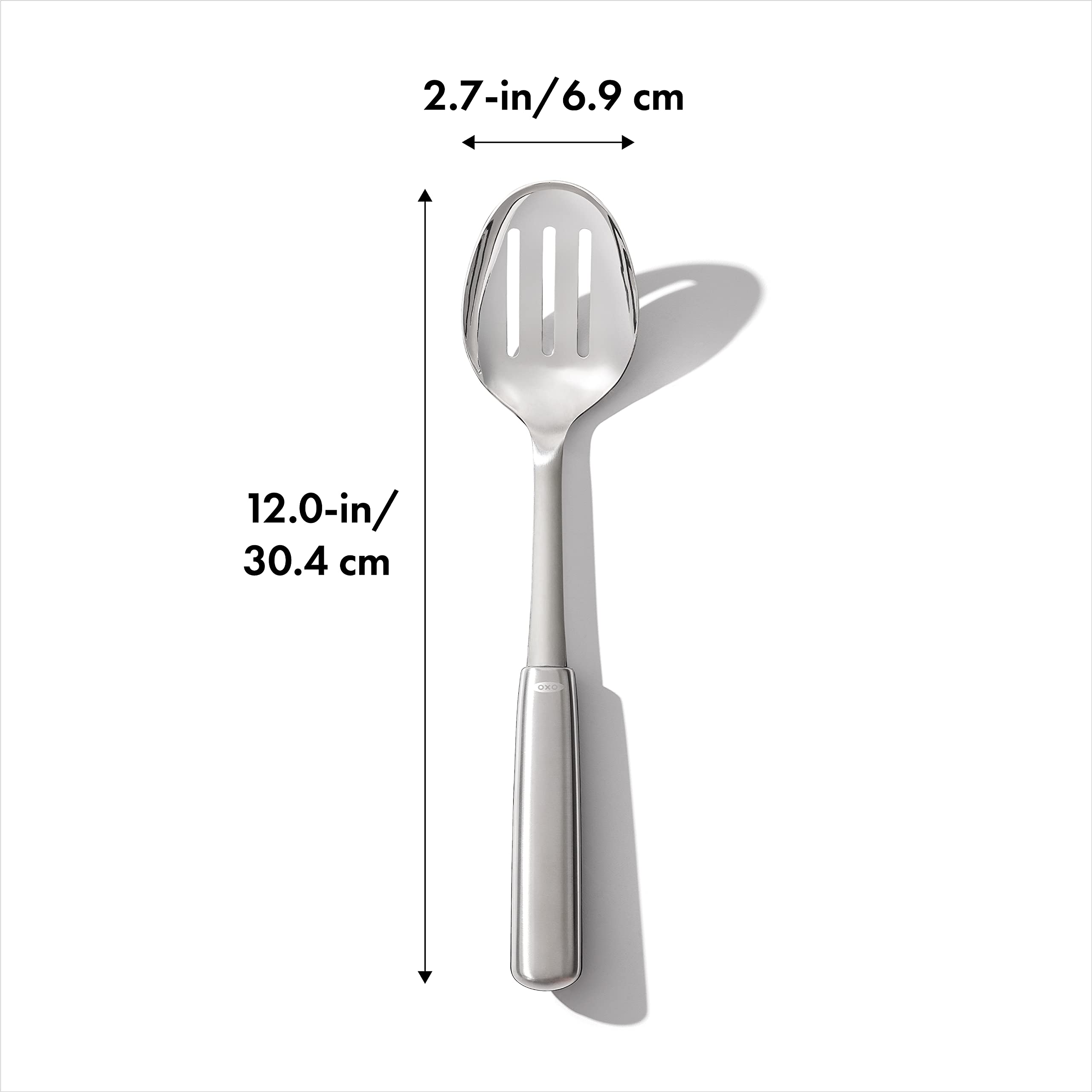Foto 5 pulgar | Cuchara Para Cocinar Oxo Steel, Acero Inoxidable Ranurado - Venta Internacional.