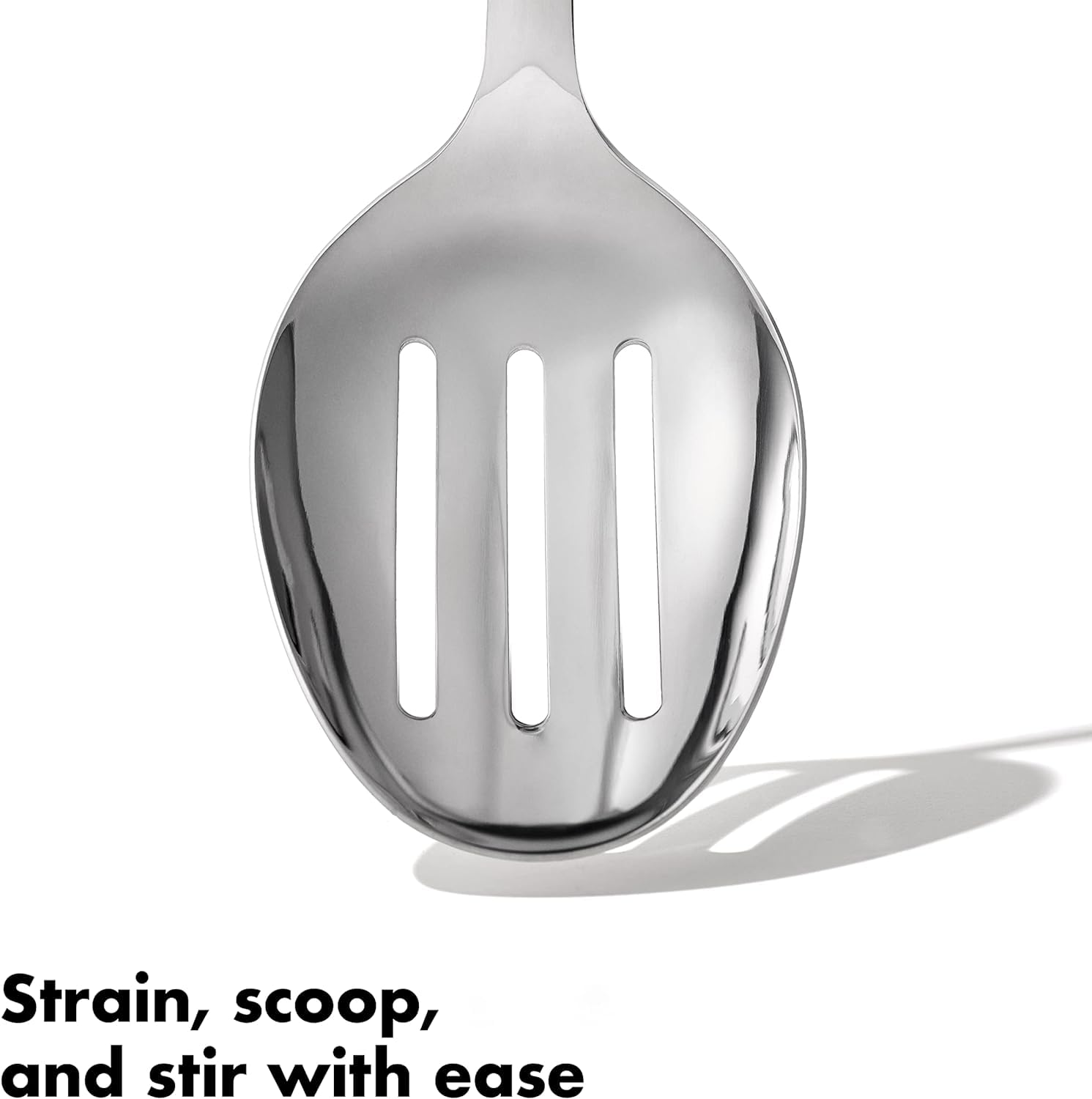 Foto 6 pulgar | Cuchara Para Cocinar Oxo Steel, Acero Inoxidable Ranurado - Venta Internacional.