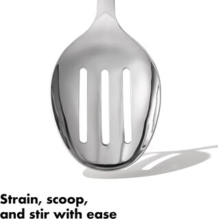 Foto 5 | Cuchara Para Cocinar Oxo Steel, Acero Inoxidable Ranurado - Venta Internacional.