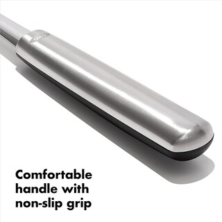 Foto 6 | Cuchara Para Cocinar Oxo Steel, Acero Inoxidable Ranurado - Venta Internacional.