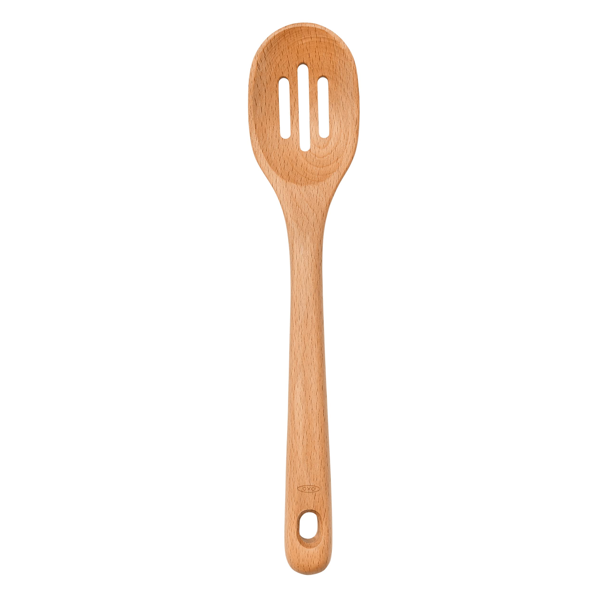 Cuchara Ranurada Oxo Good Grips De Madera De Haya Grande - Venta Internacional.