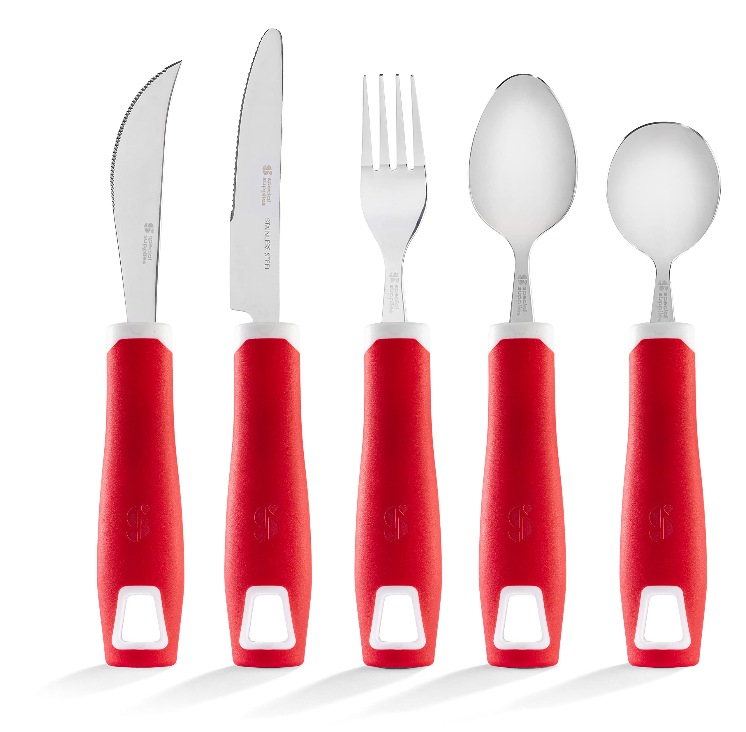 Foto 8 pulgar | Juego De 5 Piezas De Acero Inoxidable Adaptive Utensilios Special Supplies - Venta Internacional.
