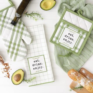 Foto 3 | Kitchen Collection Dii Home Sweet Farmhouse - Juego De 4 Piezas, Color Verde - Venta Internacional.