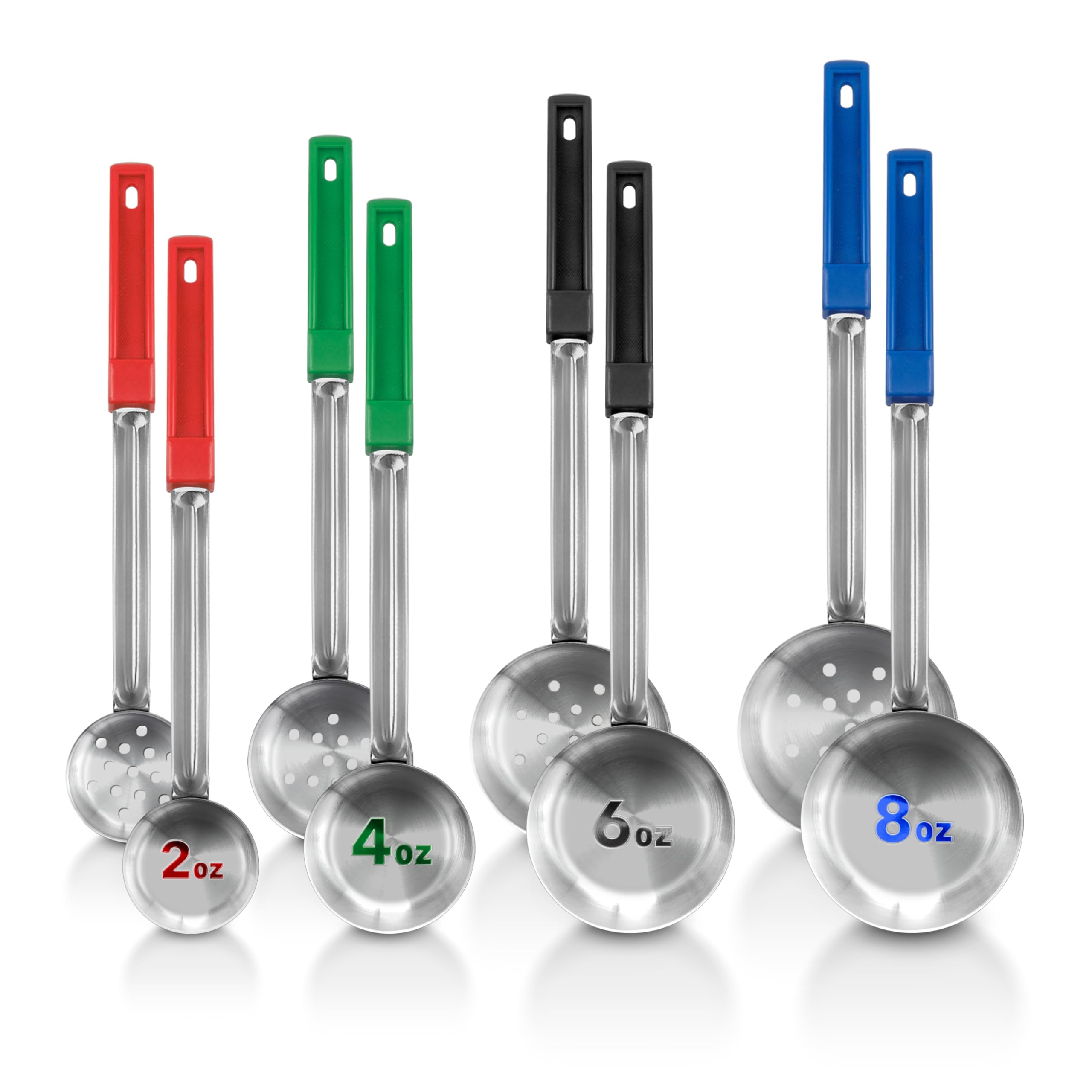 Foto 2 pulgar | Juego De 8 Cucharas Para Servir Portion Control Stock Your Home - Venta Internacional.
