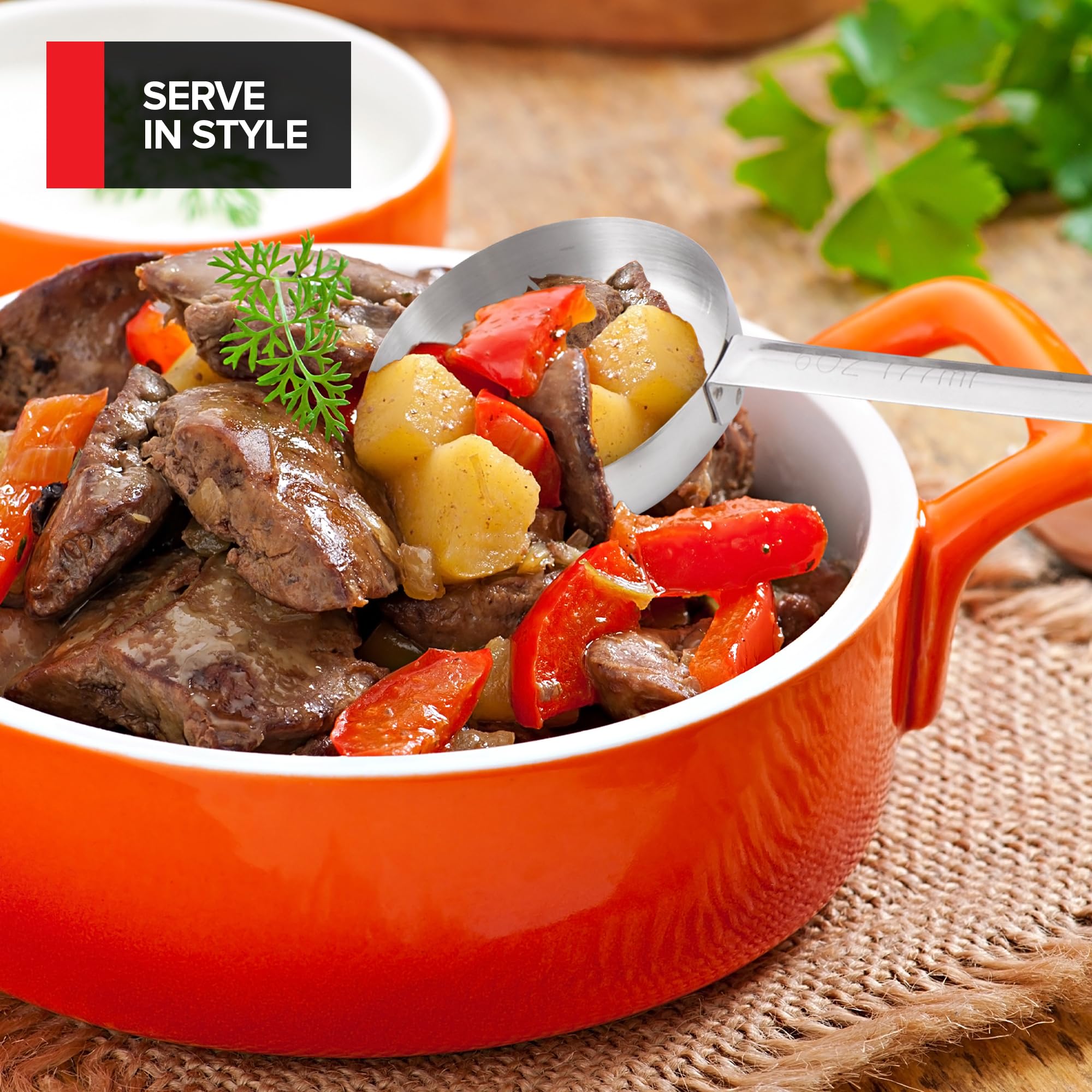 Foto 7 | Juego De 8 Cucharas Para Servir Portion Control Stock Your Home - Venta Internacional.