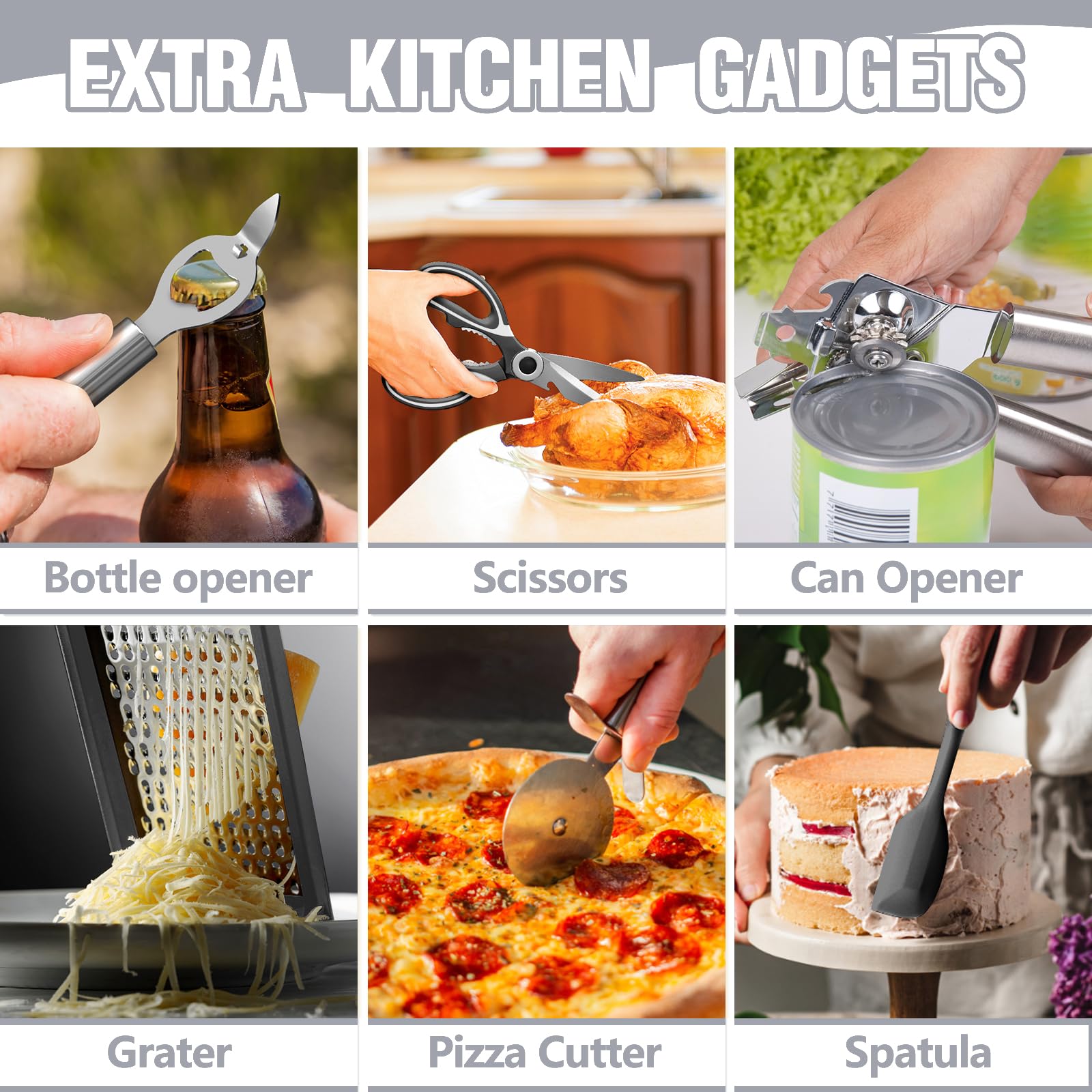 Foto 5 pulgar | Juego De Utensilios De Cocina Umite Chef Silicone 34 Piezas Con Rallador - Venta Internacional.