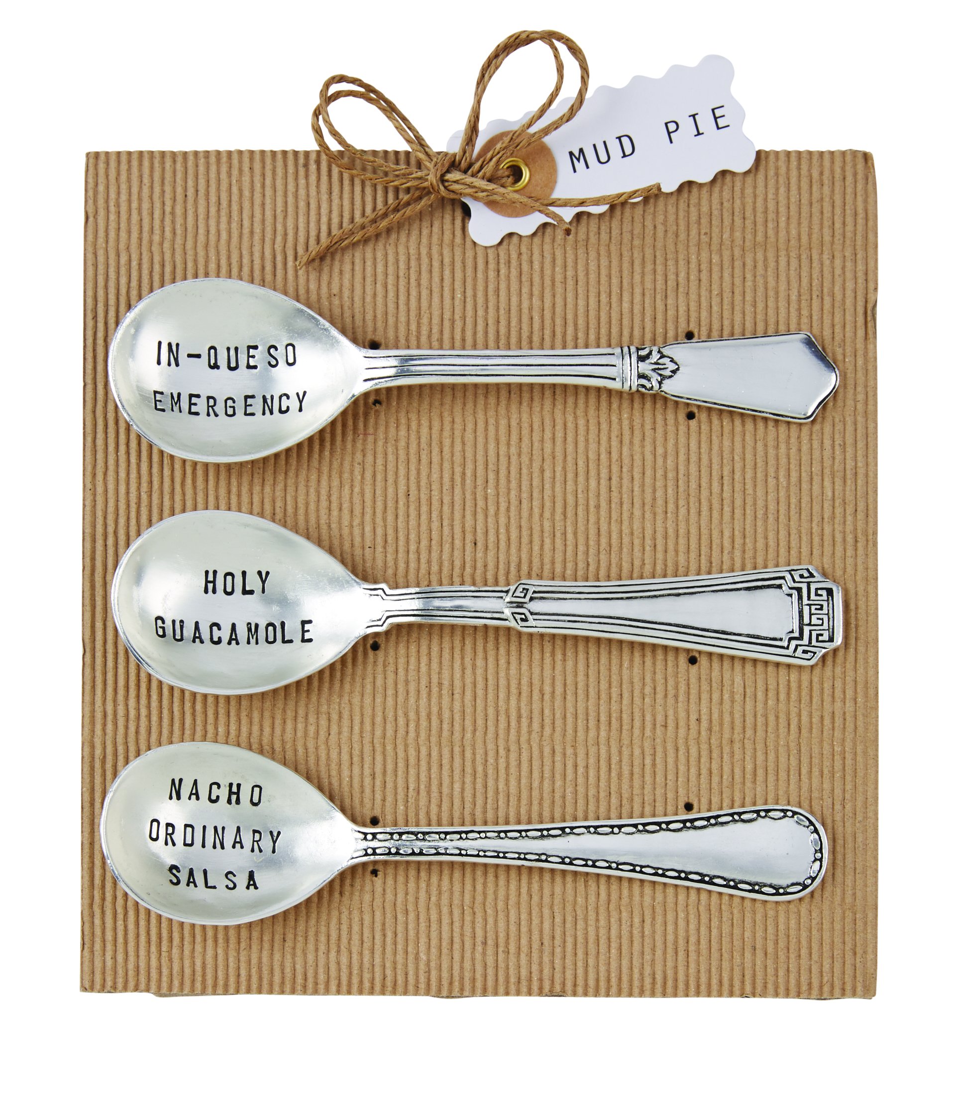 Juego De Cucharas Para Salsa  Tarta De Barro  Metal Plateado  6 Cm De Largo - Venta Internacional.