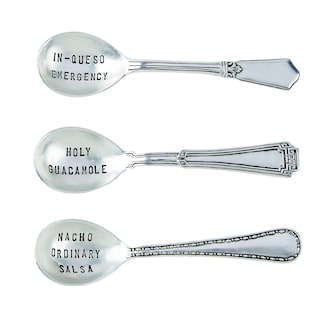 Foto 2 | Juego De Cucharas Para Salsa Tarta De Barro Metal Plateado 6 Cm De Largo - Venta Internacional.
