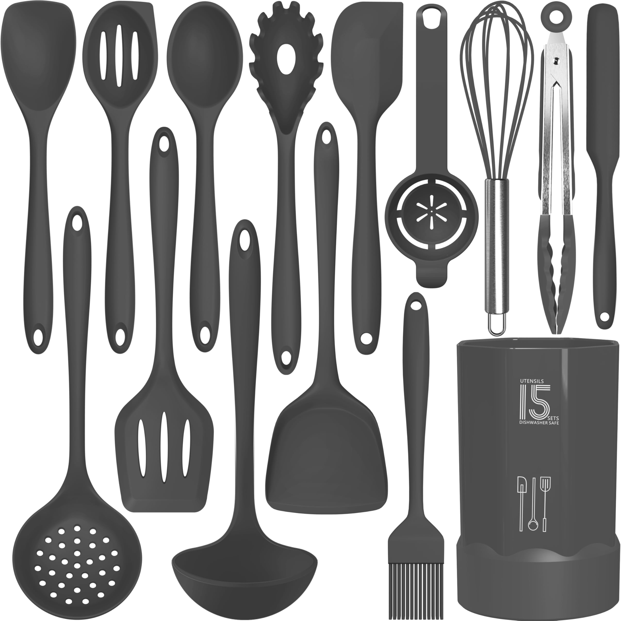 Foto 2 pulgar | Juego De Utensilios De Cocina Aothod Silicone 446°f  Resistente Al Calor - Venta Internacional.