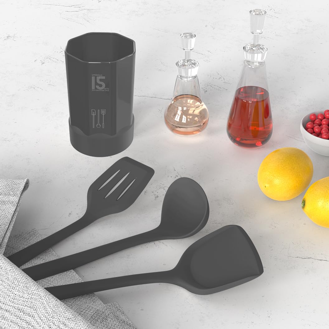 Foto 8 pulgar | Juego De Utensilios De Cocina Aothod Silicone 446°f  Resistente Al Calor - Venta Internacional.