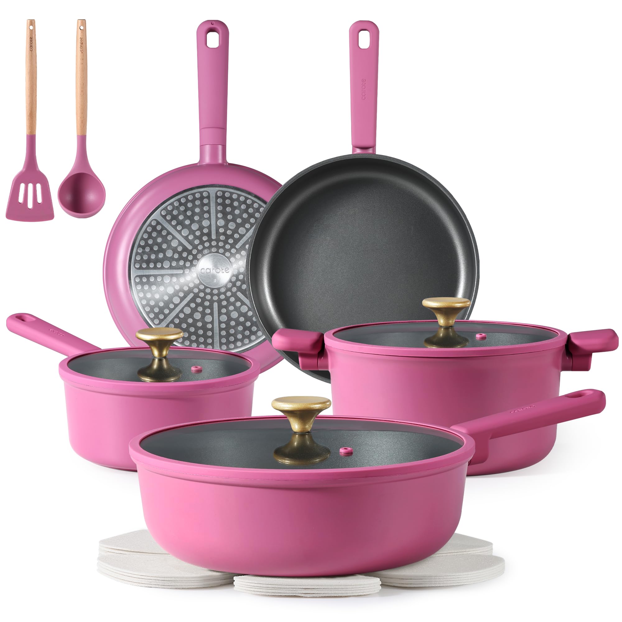 Juego De Utensilios De Cocina Carote Antiadherentes De 15 Piezas Con Herramientas De Silicona - Venta Internacional.