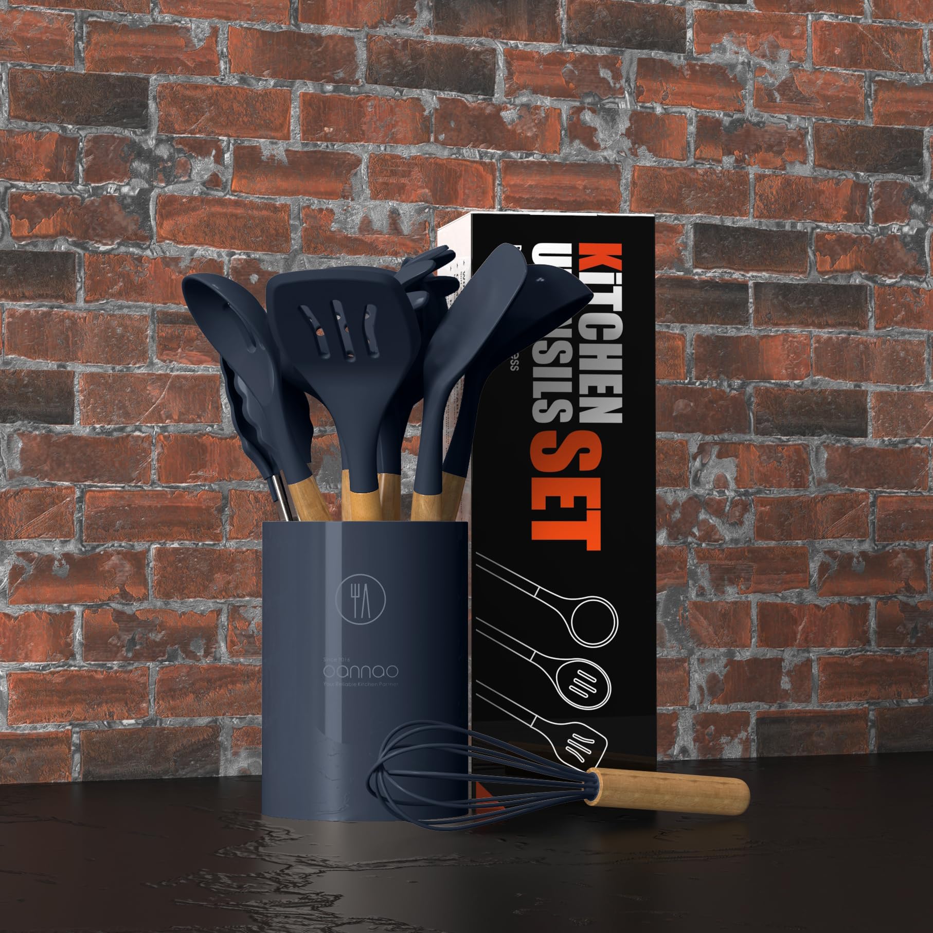Foto 5 | Juego De Utensilios De Cocina Oannao Silicone 14 Piezas Resistentes Al Calor - Venta Internacional.