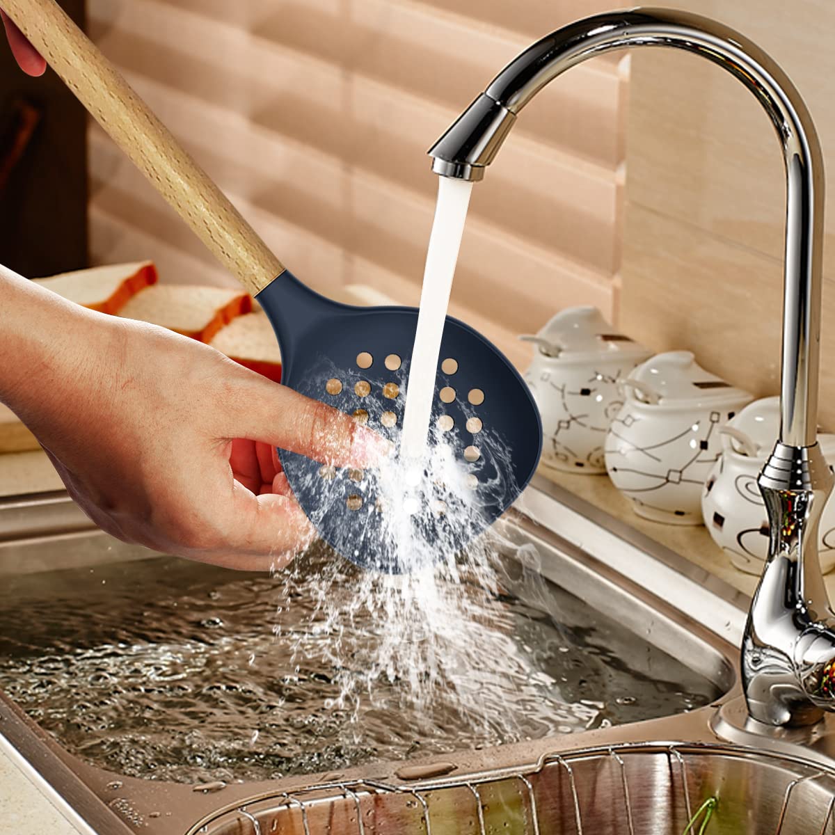 Foto 7 | Juego De Utensilios De Cocina Oannao Silicone 14 Piezas Resistentes Al Calor - Venta Internacional.