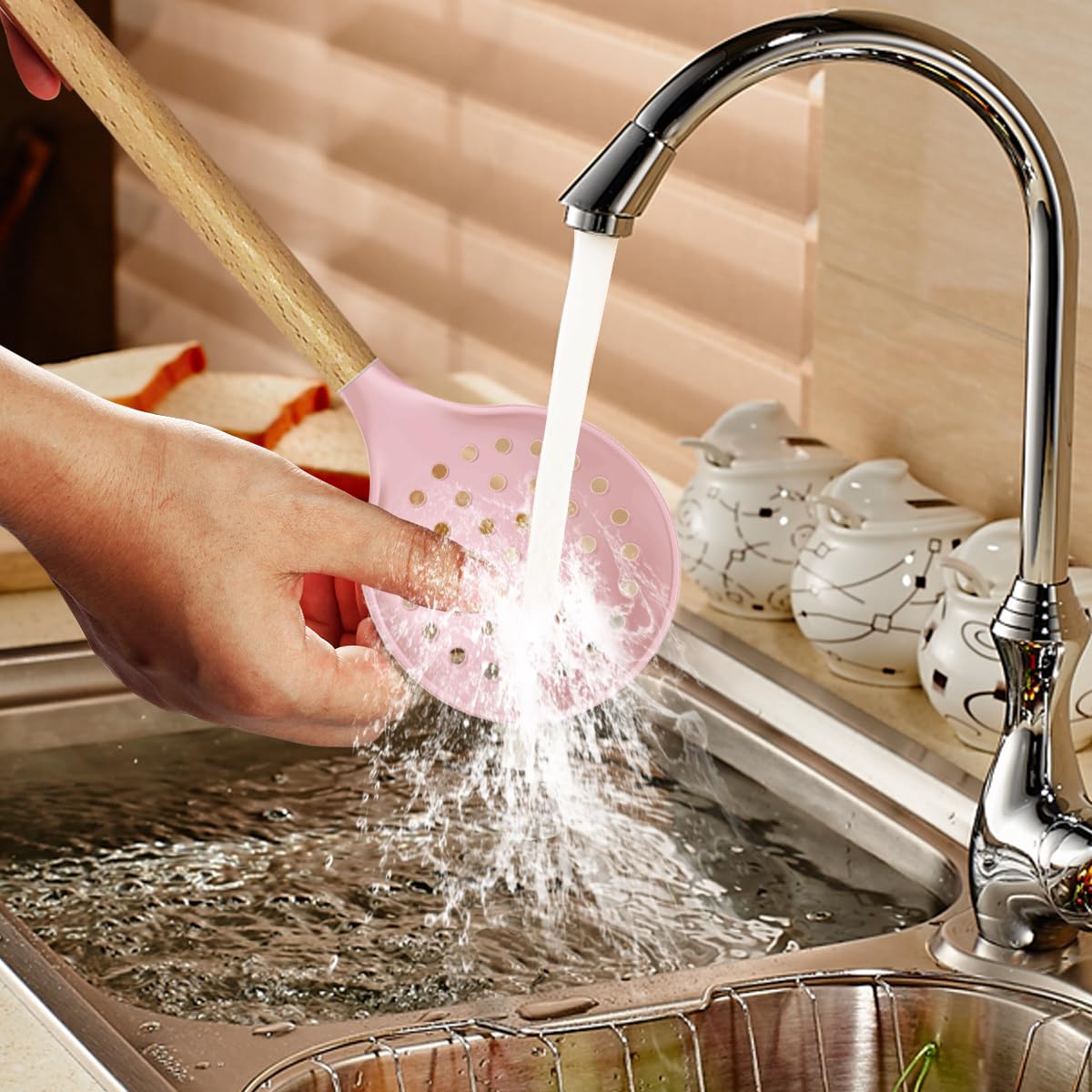 Foto 7 | Juego De Utensilios De Cocina De Silicona Oannao 14 Piezas Resistentes Al Calor - Venta Internacional.