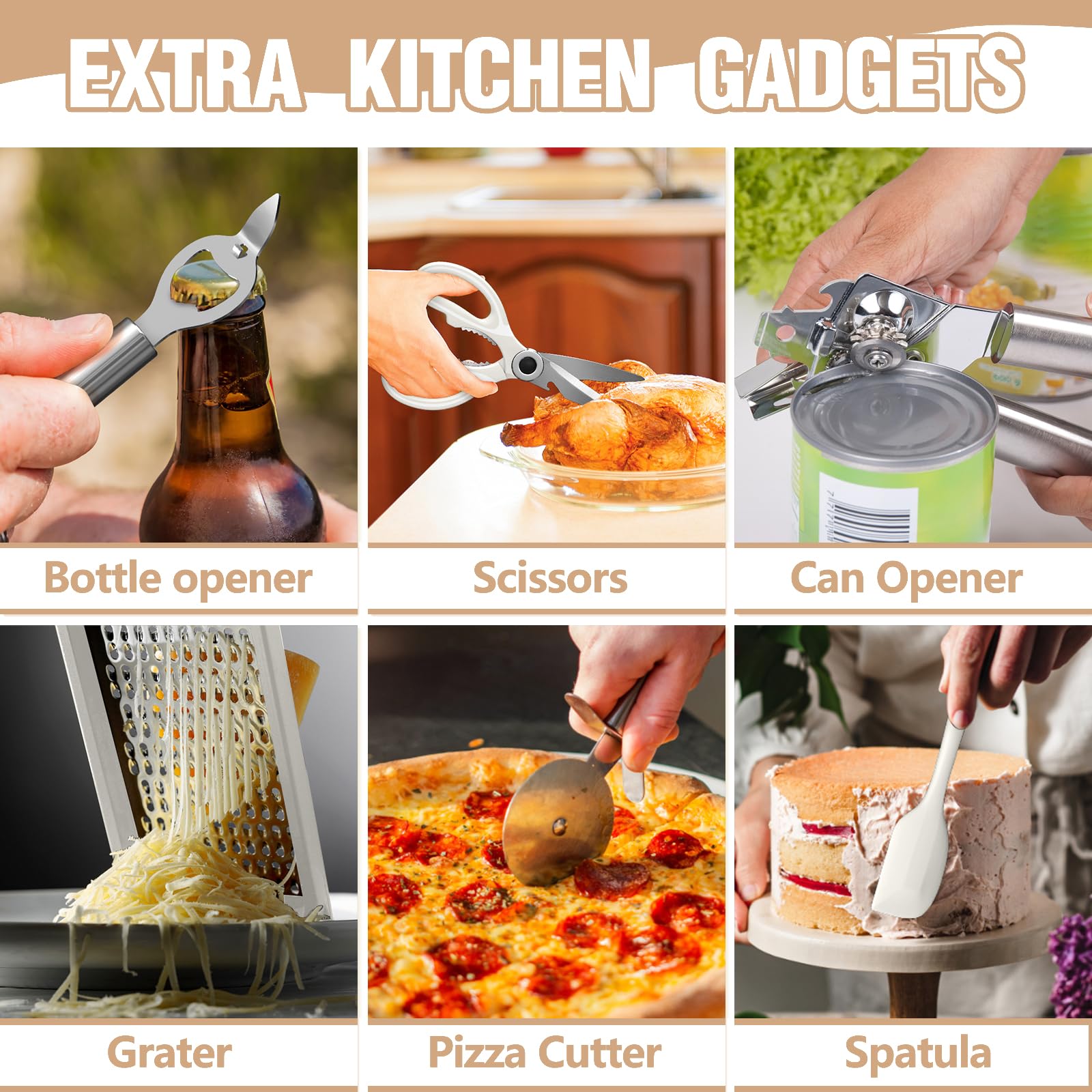 Foto 4 pulgar | Juego De Utensilios De Cocina Umite Chef Silicone 34 Piezas Con Rallador - Venta Internacional.