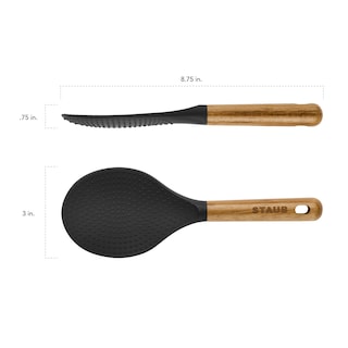 Foto 3 | Cuchara De Arroz Staub Perfecta Para Arroces Esponjosos Con Silicona Negra - Venta Internacional.