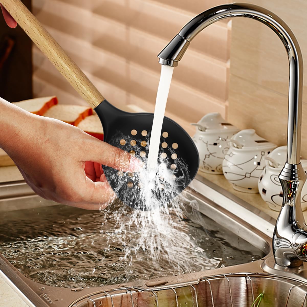 Foto 7 | Juego De Utensilios De Cocina Oannao De Silicona  14 Piezas  Resistentes Al Calor - Venta Internacional.