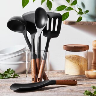 Foto 2 | Juego De Utensilios De Cocina Staub De Silicona Con Mango De Madera 5 Piezas - Venta Internacional.