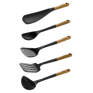 Foto 4 | Juego De Utensilios De Cocina Staub De Silicona Con Mango De Madera 5 Piezas - Venta Internacional.